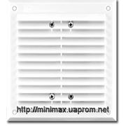 Вентиляционная решетка с сеткой против насекомых (полистирол УПМ) 155х155, 30 шт/уп фото