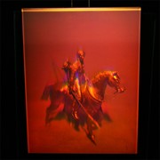 Сувенир голографический с подсветкой настольный Индеец фото