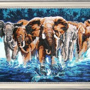 Наборы для вышивания бисером Африканские слоны фото