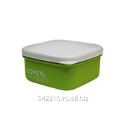Пластиковый контейнер для СВЧ ECO Love 0,75л зеленый фотография