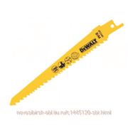 Пилки для ножовки BIM, (S711VF), 152мм, шаг 3.6/,3мм, разв, по дер с гвозд, пластик,, 10-100мм, 5шт DeWALT DT2344