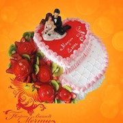 Свадебный торт Сердца