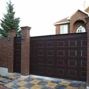 Калитка Шоколадка филенка штампованная 2*1,1 м фото