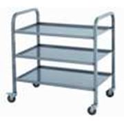 Тележка сервировочная 3-х полочная нержавеющая фото