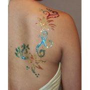 Временные татуировки: блеск тату глиттер-тату мерцающее тату