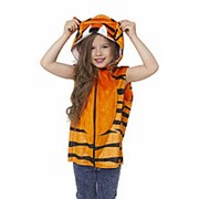 Карнавальный костюм Тигр (жилет с капюшоном) (134) фото