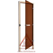 Дверь для бани Sawo 730-3SGАR (7х19, бронза, правая, без порога, осина)