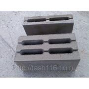 Блок перегородочный керамзито-бетонный, облегченный, 390*190*188