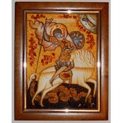 Икона “Св. Георгий Победоносец“ (15х20 деревянная рамка) фото