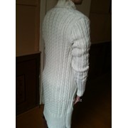 Вязанная женская туника входящая в топ модели месяца - индиго свитера фото