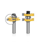 2 шт. 1/2 дюймов 12 мм хвостовик для прорезания канавок под язык шарнирный фрезерный бит T-образный паз фото