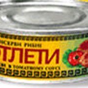 Котлеты рыбоовощные в томатном соусе 240 гр. фото