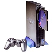 Приставка Sony PlayStation 2 (оригинальный комплект чип.) чёрная фото