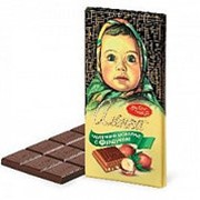 Шоколад Алёнка, Красный Октябрь, с фундуком, 100 гр. фото