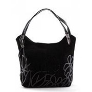 Чёрная женская сумка-мешок Polina фото