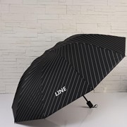 Зонт механический 'Lines', ветроустойчивый, 4 сложения, 10 спиц, R 56 см, цвет МИКС фотография