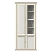Шкаф-витрина ПМ: КУРАЖ Шкаф 4-х дверный (1 стеклодверь) Венето