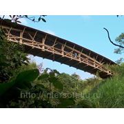 Мосты лестницы переправы из бамбука