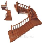 Лестница деревянная маршевая любой конфигурации фото