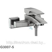 Смеситель FRAP G3007-5 для ванной с коротким изливом (серия люкс) Покрытие:сатин фотография