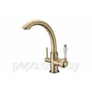 Смеситель ZorG для кухни CLEAN WATER ZR 314 YF-50-BR фото
