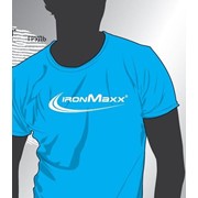 Футболка Голубая M, XXL Ironmaxx