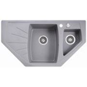 МОЙКА ИЗ ИСКУССТВЕННОГО КАМНЯ MARMORIN FENCO 1,5 (bowl trapezoid sink with draining board) TRAPEZIAL фото