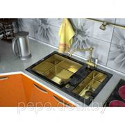 Мойка для кухни Zorg Inox Glass GL-8051-2 Black BRONZE фотография