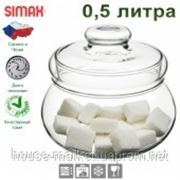 Сахарница из термостойкого стекла Simax s5052 - 0,5 литра фото