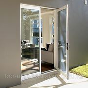 Европейские алюминиевые двери, теплая серия, оборудована сложным открыванием и откосной системой