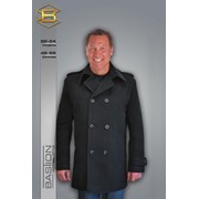Двубортное мужское пальто, кашемир, демисезонное, модель 24