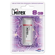 USB флеш-накопитель Mirex KNIGHT WHITE 8GB ecopack