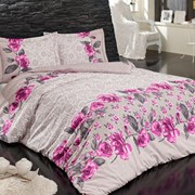 Комплект постельного белья ARYA Rose ранфорс евро 1001706 фотография