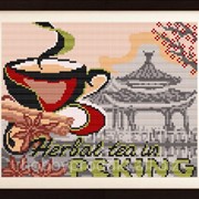 Рисунок на ткани для вышивания бисером “на травяной чай в Пекин“ VKA4406 фотография