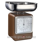 Wesco Домашние Кухонные весы-часы Retro Style, 322204-22, шоколад 322204-22 Коричневый