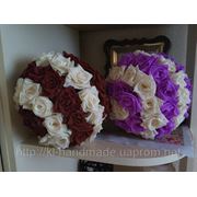 Красивые шары из цветов для декора бутиков,ресторанов и дома. фото