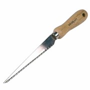 Ножовка по гипсокартону Keyhole Saw узкая с деревянной рукояткой 05-143 - 05-143