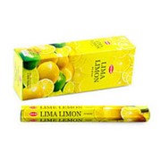 Благовония HEM, шестигранники, Lemon (Лимон), 20 палочек фото