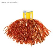 Гофрированные помпоны, набор 2 шт., цвет медный фото