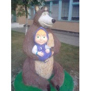 Садовая скульптура "Маша и Медведь"