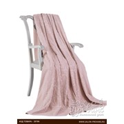 Махровая простынь-покрывало для укрывания Tivolyo Home ELIPS хлопок грязно-розовый 220х240 фото