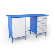 Верстак для слесаря сварной с 2 тумбочками ВСТ-16/107 фото