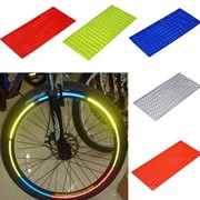 Светоотражающие люминесцентные наклейки для велосипеда, 8 шт