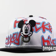 Кепка Snapback Mickey Mouse New Era белая с мышкой Мики фото