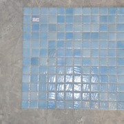 Мозаика стеклянная облицовочная голубая 62 (2) фотография
