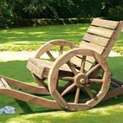 Садовое кресло-качалка “Колесо“ фото