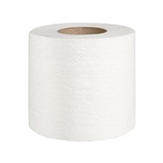 Туалетная бумага трехслойная белая, с перфорацией, 18 м в рулоне фото