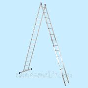 Универсальная двухсекционная лестница Alumet 5214 (14-и ступенчатая) (6.74 м) фото