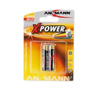 Элементы питания (батарейка) ANSMANN X-Power AАA 2шт.в блистере фотография