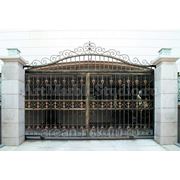Кованые ворота “Флагранте“ фотография